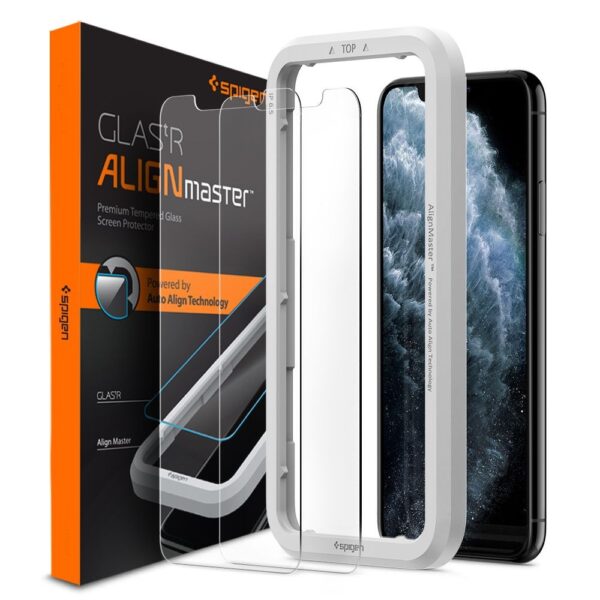 TEMPERED GLASS SPIGEN ALM GLAS.TR SLIM 2-PACK IPHONE 11 8809671018343