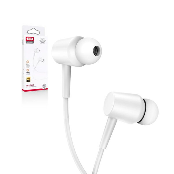 Wired earphones XO EP57 jack 3.5mm white 6920680831067