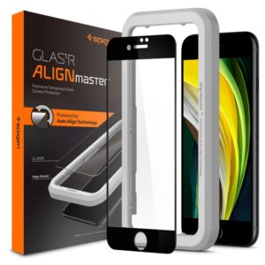 TEMPERED GLASS SPIGEN ALM GLASS FC IPHONE 7 / 8 / SE 2020 / 2022 BLACK 8809710752979