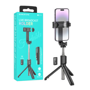 Selfie stick Borofone BY11 Happy bluetooth with tripod and remote control black 6941991104329