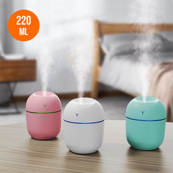 MINI HUMIDIFIER 220mml OLORFUL EGG (mix of colors)