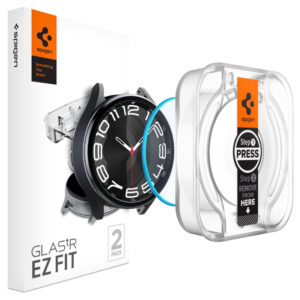 SPIGEN GLASS TR ”EZ-FIT” 2-PACK GALAXY WATCH 6 CLASSIC (43 MM) CLEAR 8809896753821