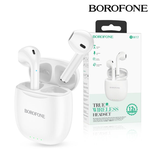 Earphones TWS Borofone BW17 Only Me white 6974443385380