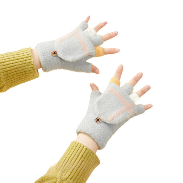 Winter mitten glove gray 5907769307928