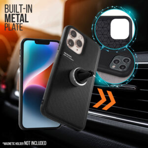 Back Case Car Magnetic IPHONE 15 black 5903396214677