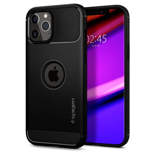 SPIGEN RUGGED ARMOR IPHONE 12/12 PRO MATTE BLACK 8809710756489