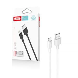 Cable USB XO NB156 - microUSB 1,0 m 2,4A white 6920680871827