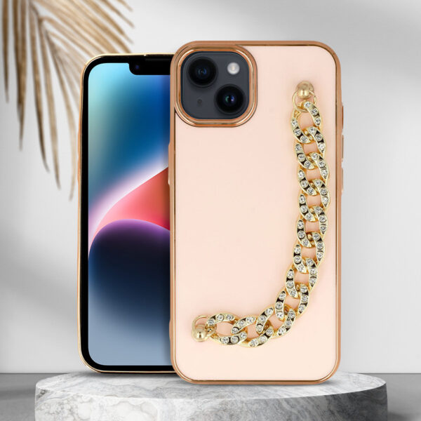 Back Case Glamour Strap Iphone X/XS pattern 4 light pink 5900217952558