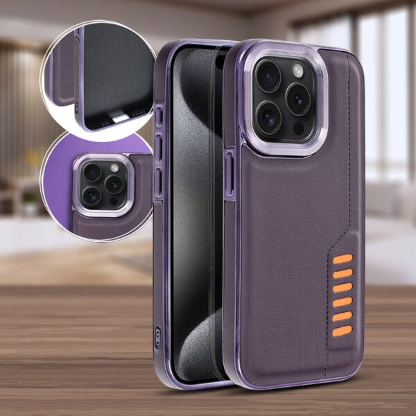 Back Case Grid IPHONE 11 dark purple 5903396224348