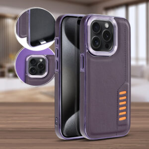 Back Case Grid IPHONE 12/ 12 PRO dark purple 5903396224379