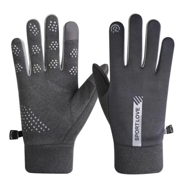 Windproof men gloves gray 5907769308093