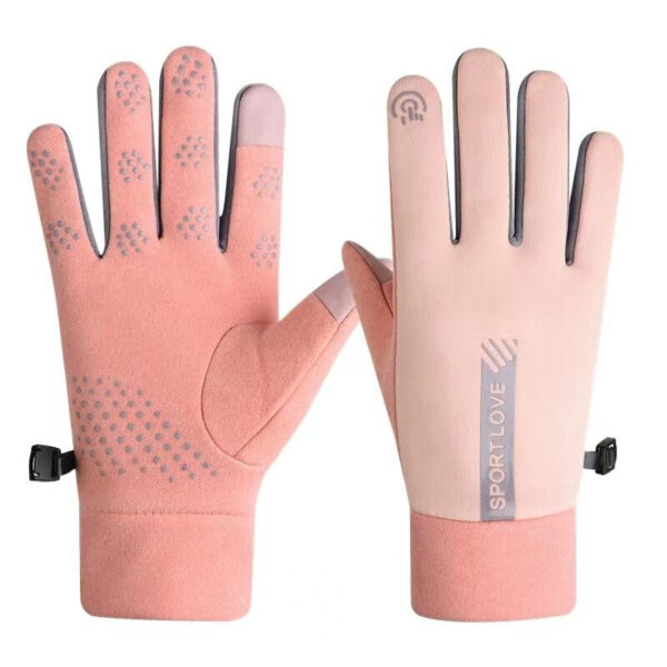 Windproof woman gloves pink 5907769308055