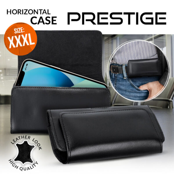 REAL LEATHER PRESTIGE HORIZONTAL CASE XXXL GT2 Pro 5G / X10 Pro 5903396218293