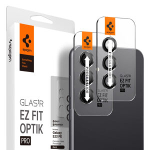 SPIGEN LENS GLASS OPTIK.TR ”EZ FIT” 2-PACK GALAXY S23 FE BLACK 8809896753128