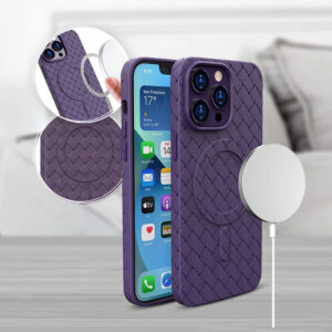 Back Case Braided Magsafe iPhone 14 Pro purple 9145576281215