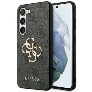 Guess Samsung Galaxy A55 GUHCSA554GMGGR HC PU big 4G metal logo black 3666339259570