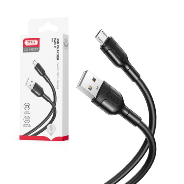 Cable XO NB212 USB - microUSB 1.0 m 2.1A black 6920680827800