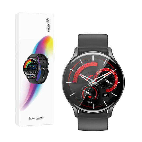 Smart watch HOCO Amoled Y15 smart sport (possibility to connect from the watch) black 6942007603027