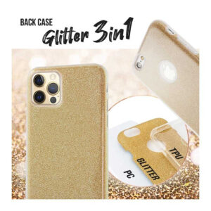 BACK CASE GLITTER 3in1 iPhone 15 Plus 6.7' gold 5900495511799