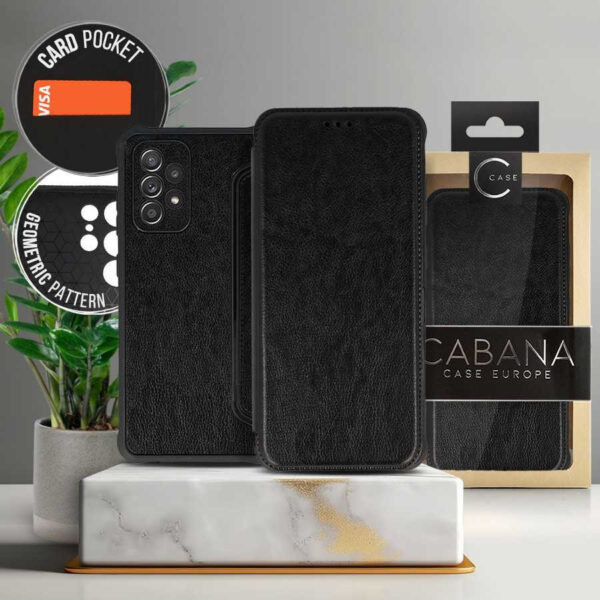 Book Case Cabana Leather Xiaomi Redmi Note 12 4G black 5900217984832