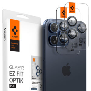 SPIGEN OPTIK.TR ”EZ FIT” 2-PACK IPHONE 14 PRO/ PRO MAX /15 PRO/PRO MAX BLUE TITANIUM 8809971220552