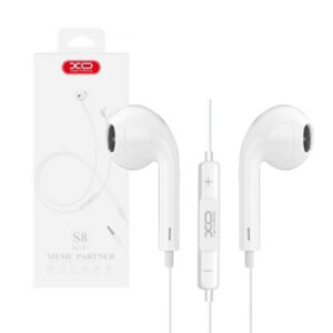 Wired earphones XO S8 jack 3.5mm white 6920680852864