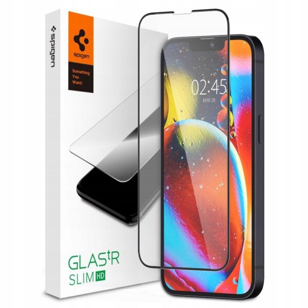 TEMPERED GLASS SPIGEN GLASS FC IPHONE 13 / 13 PRO / 14 BLACK 8809811851298