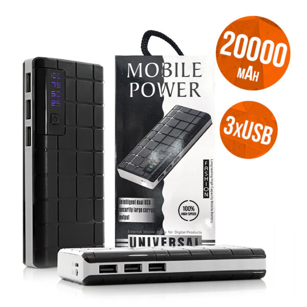 !!!best price!!! POWER BANK CUBES 20000mAh 3XUSB