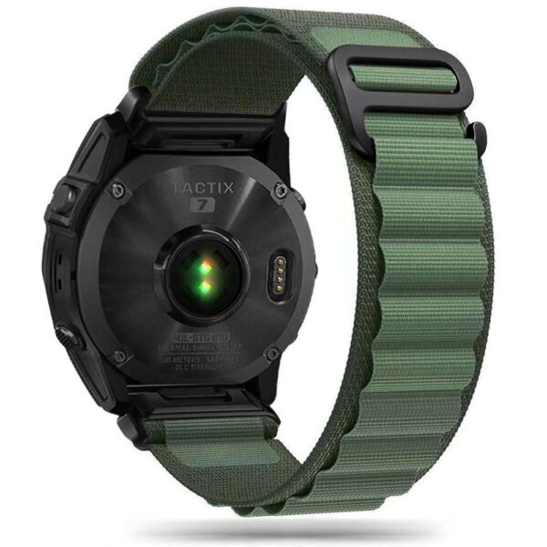 SMART WATCH BAND NYLON PRO GARMIN FENIX 5/ 6/ 6 PRO/ 7 MILITARY GREEN 9319456607734