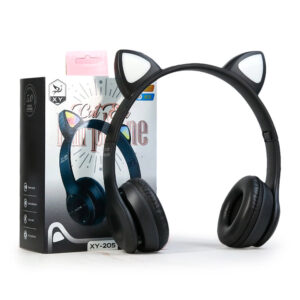 Glowing Cat Ear M2 wireless headphones black