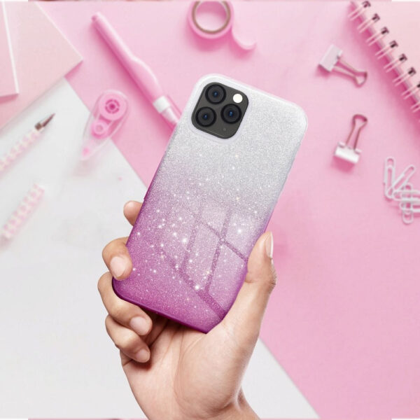 BACK CASE HIGH QUALITY SHINING IPHONE 11 transparent/pink 5903396024610