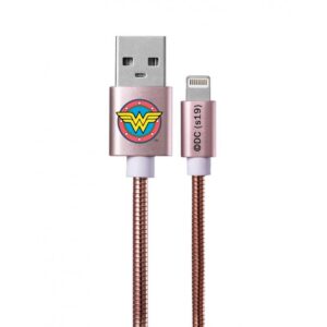 Cable USB METAL Wonder Woman 002 Micro rose-gold