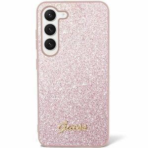 GUESS Hardcase GUHCS24MHGGSHP Samsung S24 Plus Glitter Script pink 3666339241407