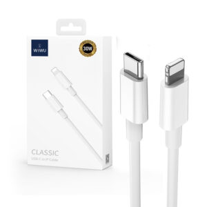 Cable WIWU C008 USB-C Lightning 1,2 m 30W white 6976195091342