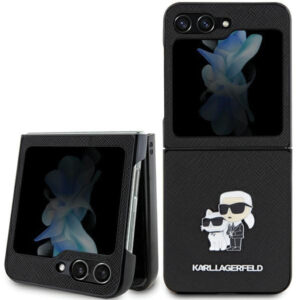 Karl Lagerfeld Samsung Z Flip 5 KLHCZF5SAKCNPK KARL HC SAFFIANO K&C PIN black 3666339174033