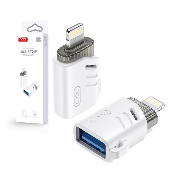 Adapter XO NB256A OTG USB - Lightning white 6920680851850