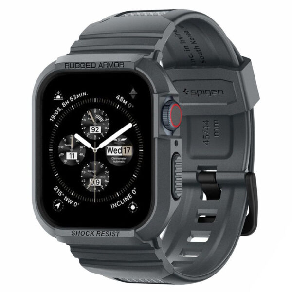 SPIGEN RUGGED ARMOR ”PRO” APPLE WATCH 4 / 5 / 6 / 7 / 8 / 9 / SE (44 / 45 MM) DARK GREY 8809971222662