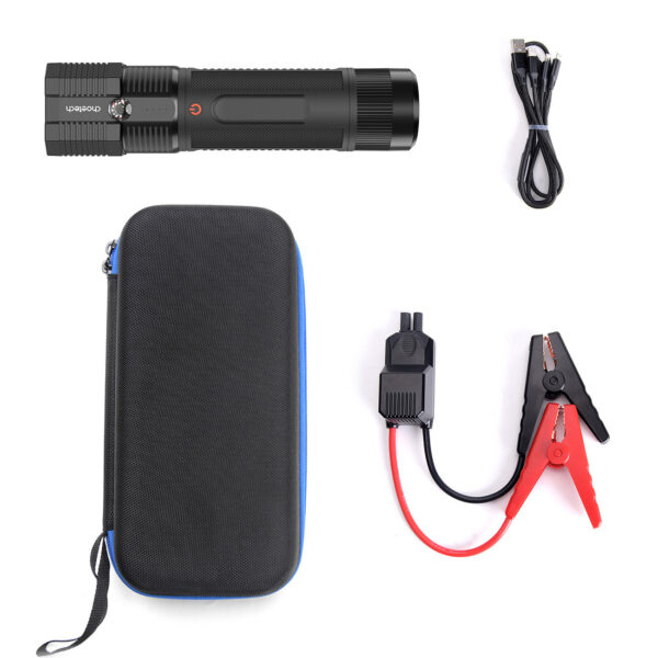 Jump starter with power bank 8000mAh flashlight LED (TC0016) black 6932112103888