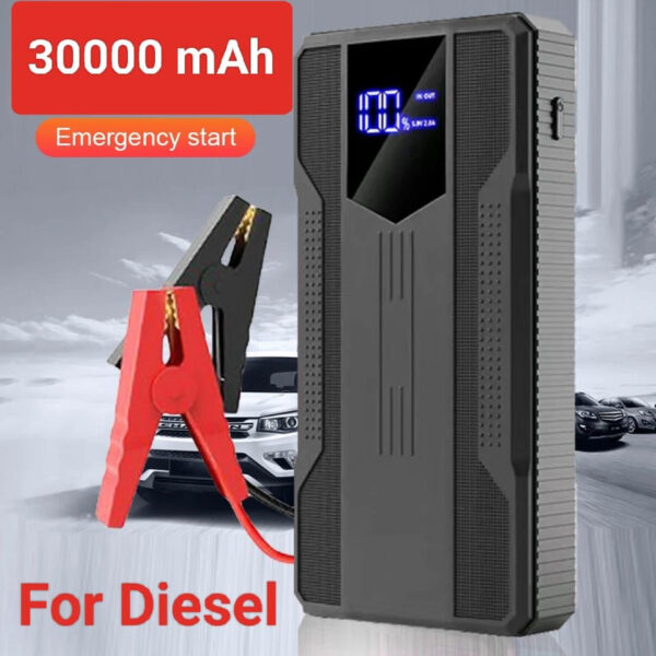 Power Starter Jump Starter booster 3000mAh + clips cables