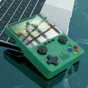 Console X6 3.5 inch IPS Mini Handheld 3D Game Player LINUX Simulator Green