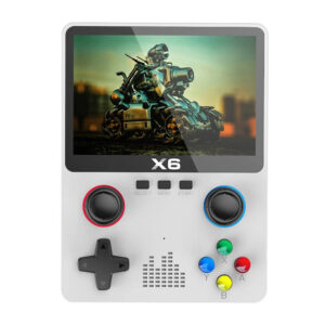 Console X6 3.5 inch IPS Mini Handheld 3D Game Player LINUX Simulator White