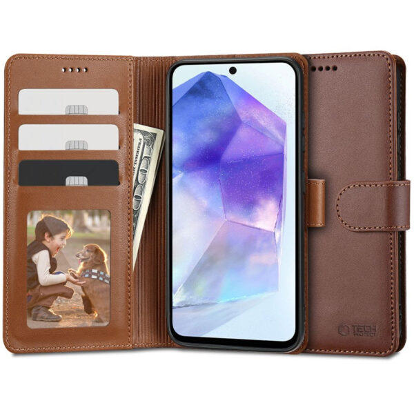 PREMIUM QUALITY WALLET GALAXY A55 5G BROWN 5906203692125