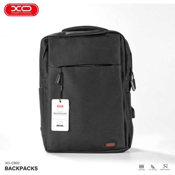 Laptop backpack XO CB02 15.6” black 6920680846412