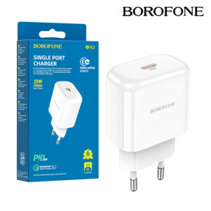 Charger Borofone BN3 Premium Type C QC 3.0 PD 2.0 20W white 6931474748065