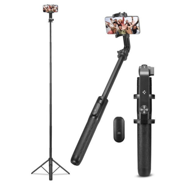 SPIGEN S560W BLUETOOTH SELFIE STICK TRIPOD BLACK 8809896742009