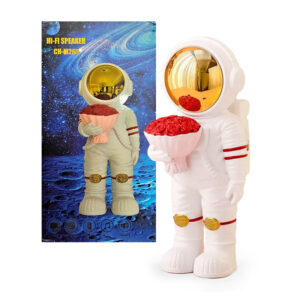 BLUETOOTH SPEAKER FOR CHILDREN LED STANDING ASTRONAUT WITH FLOWERS