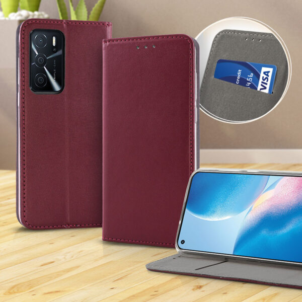 SMART MAGNETIC Samsung S24 burgundy 5900495662880