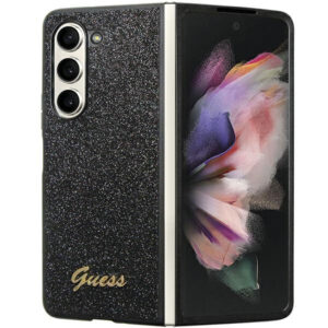 Guess Samsung Z Fold 5 GUHCZFD5HGGSHK PU/TPU Glitter Script black 3666339173968