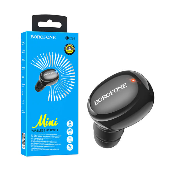 Earphone Borofone BC34 Mini black 6931474749840