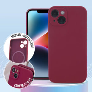 Back Case Magsafe Invisible iPhone 15 Pro burgundy 5907457731547